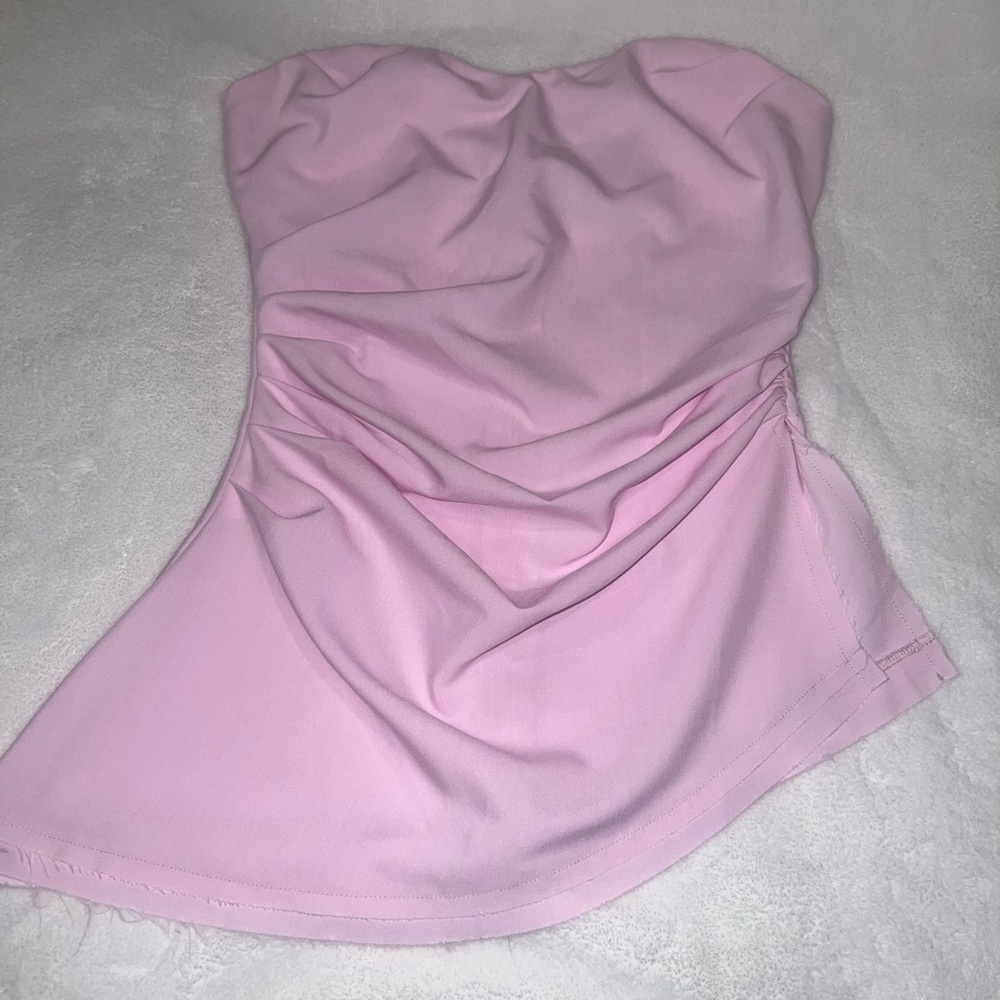 Akira Pink Strapless Top